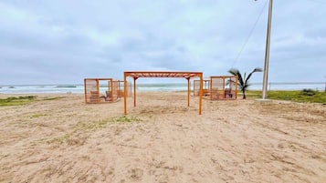 Vlak bij het strand