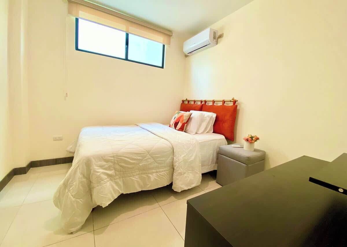 2 bedrooms, iron/ironing board, travel crib, WiFi