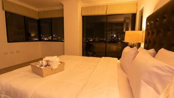 Desk, iron/ironing board, travel crib, WiFi