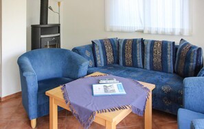 Televisión y chimenea 