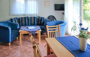 Televisión y chimenea 