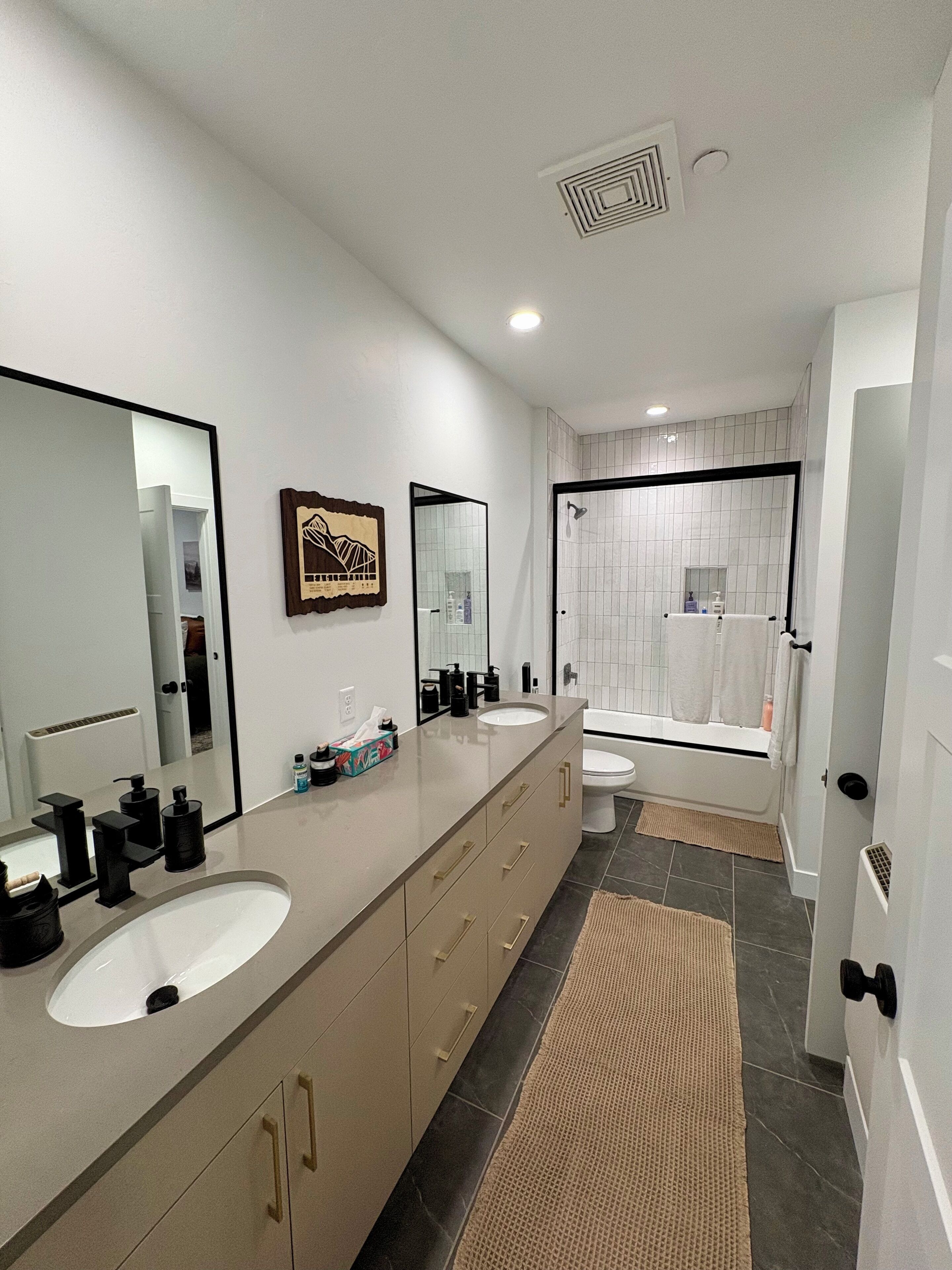 Towels, soap, toilet paper