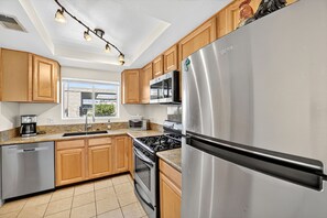 Microwave, oven, stovetop, dishwasher