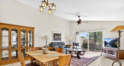 Bungalow w/private garden patios, water and greenbelt views... one with nature