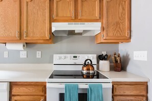 Microwave, oven, stovetop, dishwasher