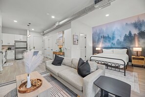 TV, fireplace - Seasonal Discount 1 BR , FREE Parking , Near AAC , Design District (Dallas)
