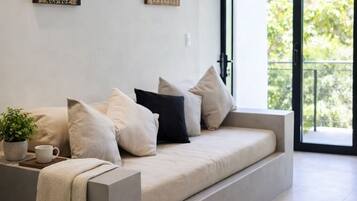 Loft Comfort, vistes al jardí | Sala d'estar