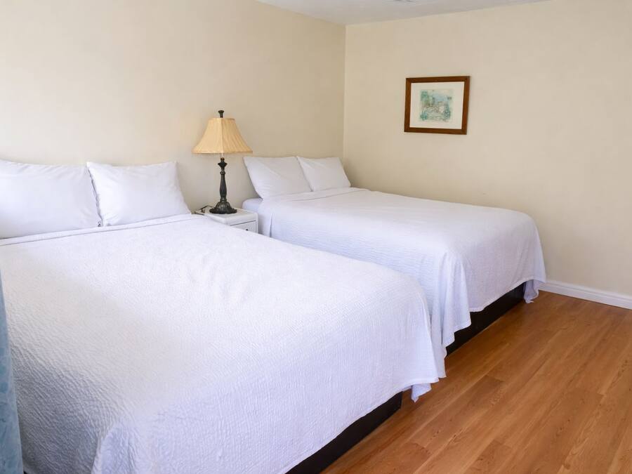 Quarto, para não fumantes, cozinha americana (2 Full Beds) | Escrivaninha, ferros/tábuas de passar roupa, Wi-Fi de cortesia