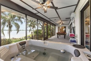 Indoor spa tub - Sunset Lakefront Home | Hot Tub, Private Dock (Eagle Lake)