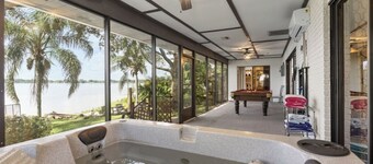 Sunset Lakefront Home | Hot Tub, Private Dock