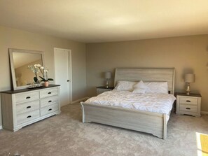 Iron/ironing board, travel crib, WiFi, bed sheets