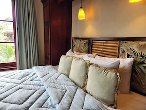 Iron/ironing board, WiFi, bed sheets - 1BR/1BTH Suite | Sunfish Suite 205 | La Beliza (San Pedro)