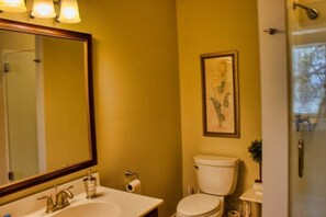 淋浴设施、吹风机、毛巾