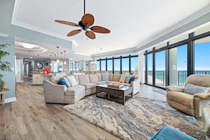 Interior - Luxury Corner Condo | Expansive Balcony, Gulf Views & Lazy River | BEACHBALL PROPERTIES (Orange Beach)