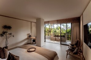 Elite Double Room, 1 King Bed, Balcony, Garden View | Free minibar, desk, laptop workspace, blackout curtains