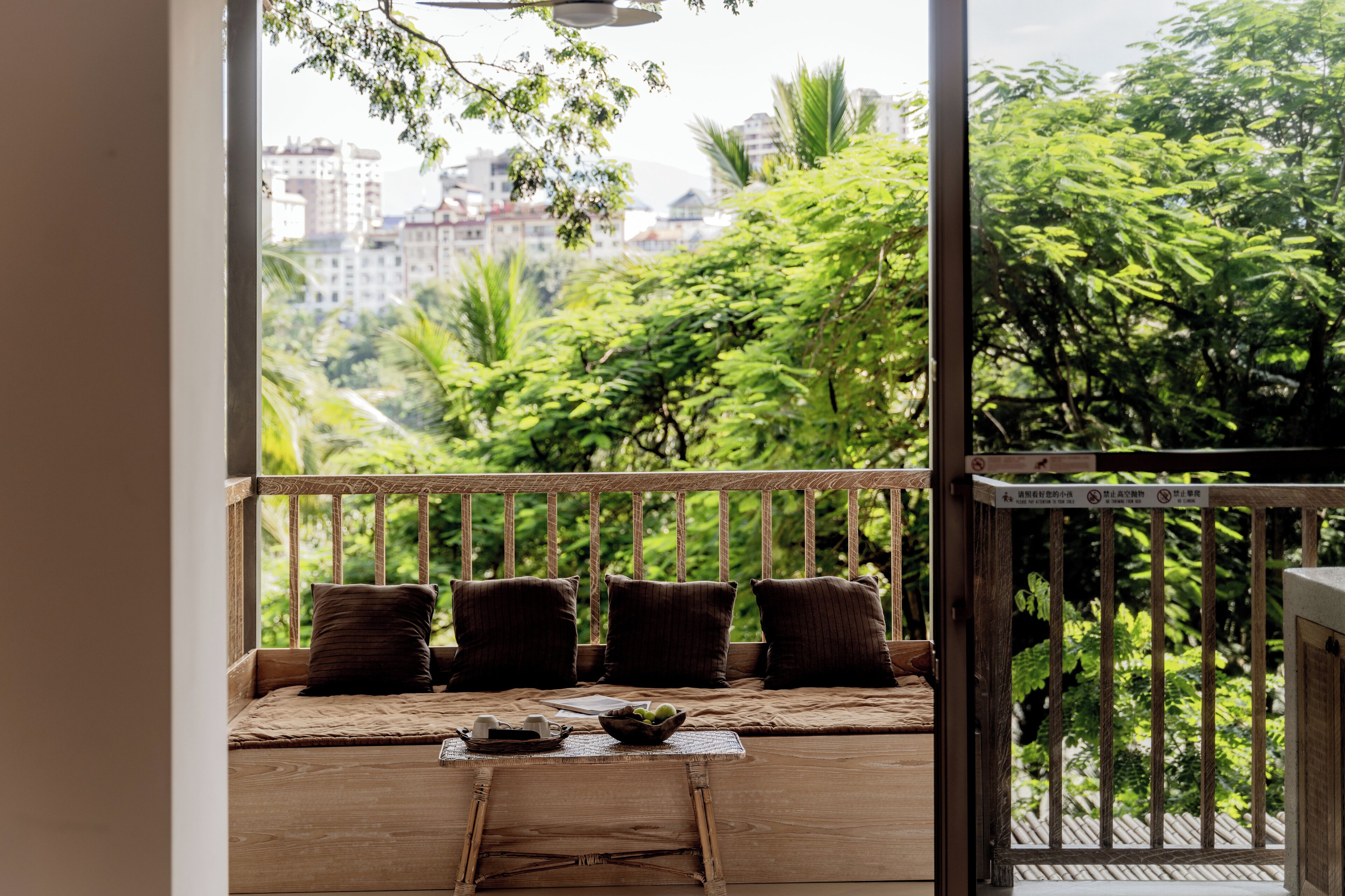 Habitación doble Elite, 1 cama King size, balcón, vista al jardín | Vista desde la habitación