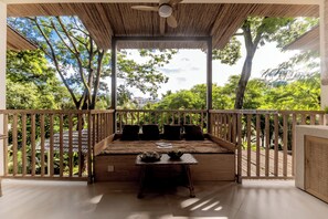 Elite Double Room, 1 King Bed, Balcony, Garden View | View from room