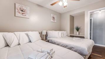 House, Multiple Beds, Pool Access, Garden View (Crimson Creek Stayhouse) | 3 bedrooms, bed sheets