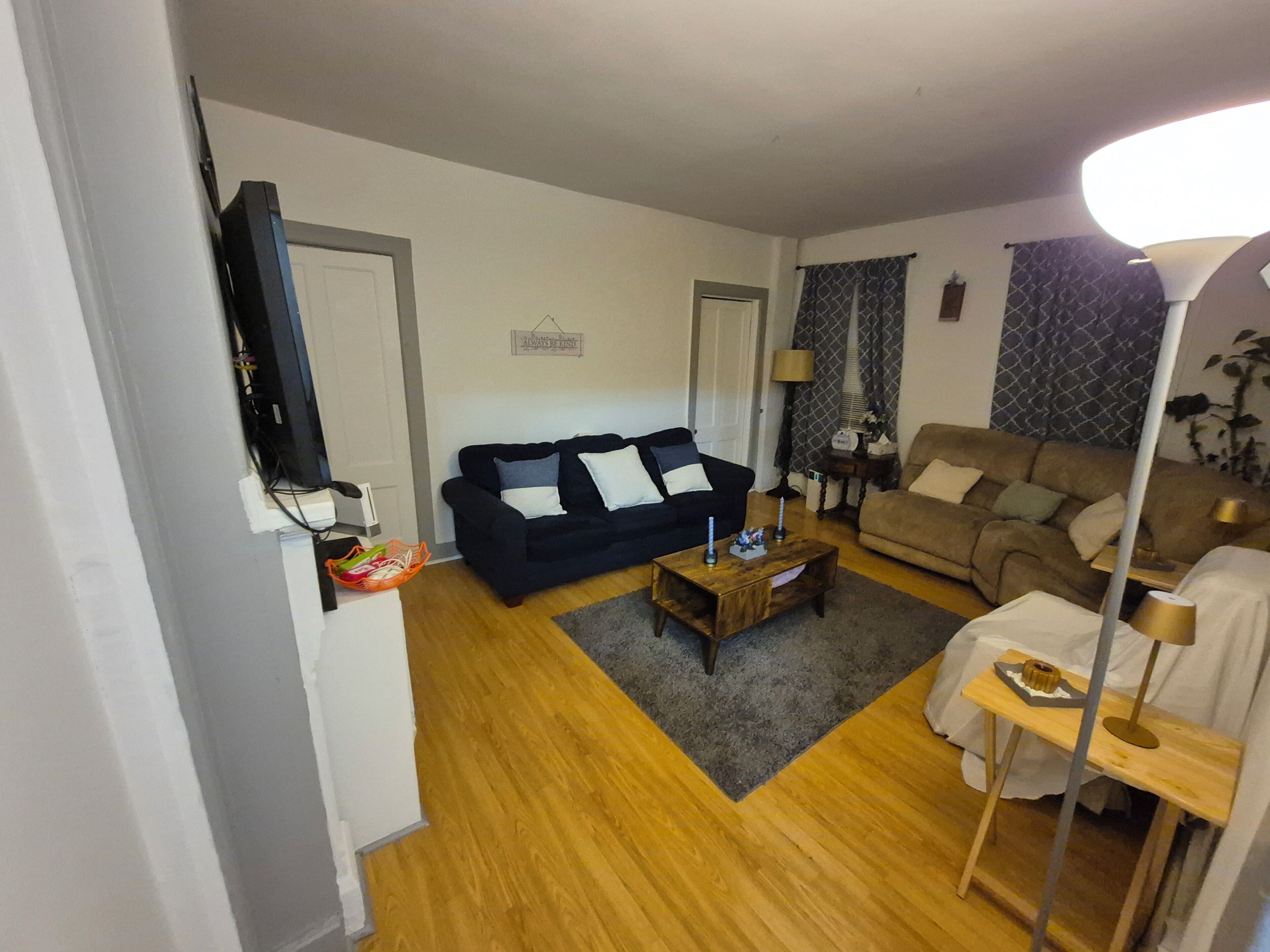 Smart TV, fireplace, video games, books