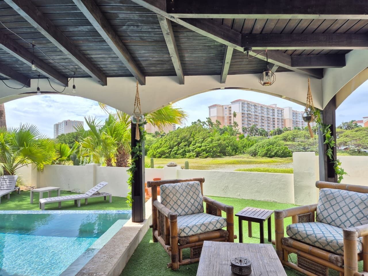 Alberca al aire libre 