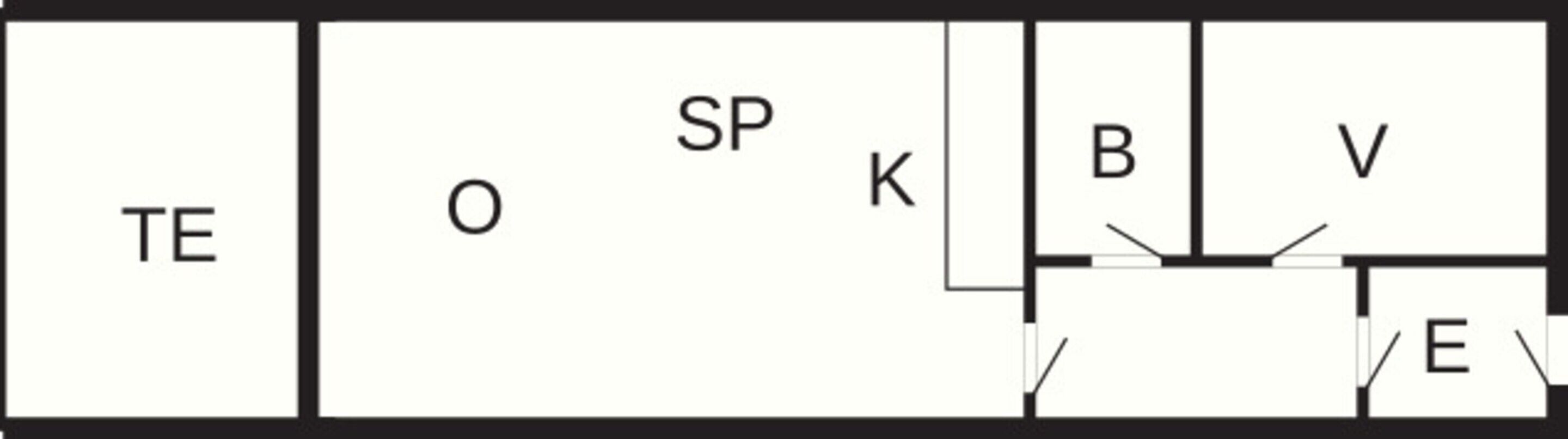 Leilighet – deluxe, 2 soverom | Planløsning