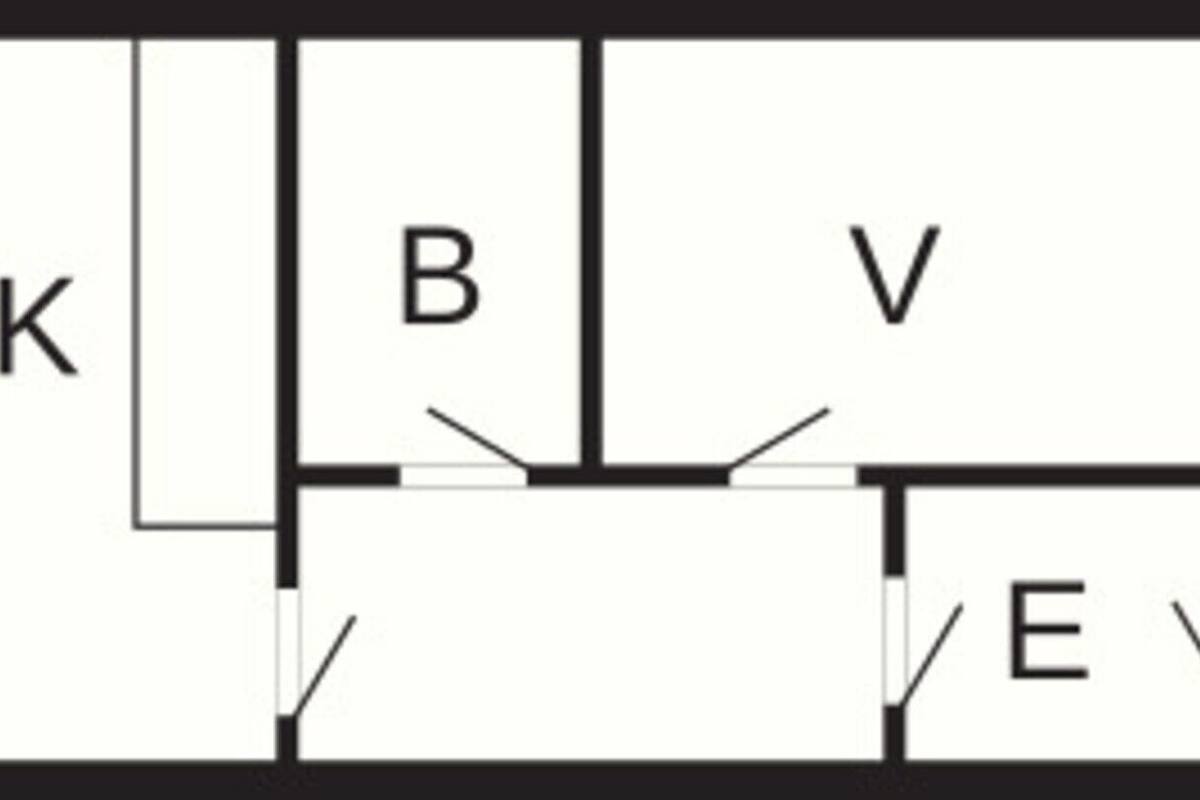 豪華公寓, 2 間臥室 | 平面圖
