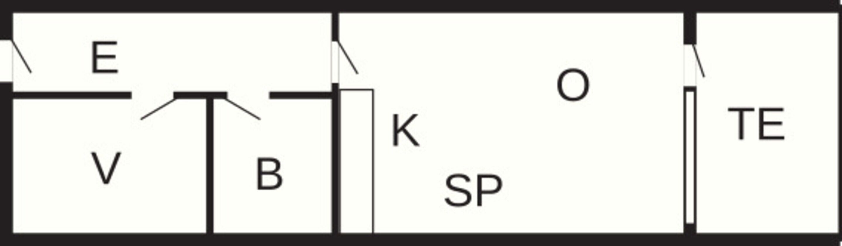 Lägenhet Elite - 2 sovrum | Planlösning