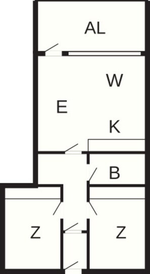 Comfort Apartment, 3 Bedrooms | Floor plan - Apartment With Terrace in a Holiday Park (Fano)
