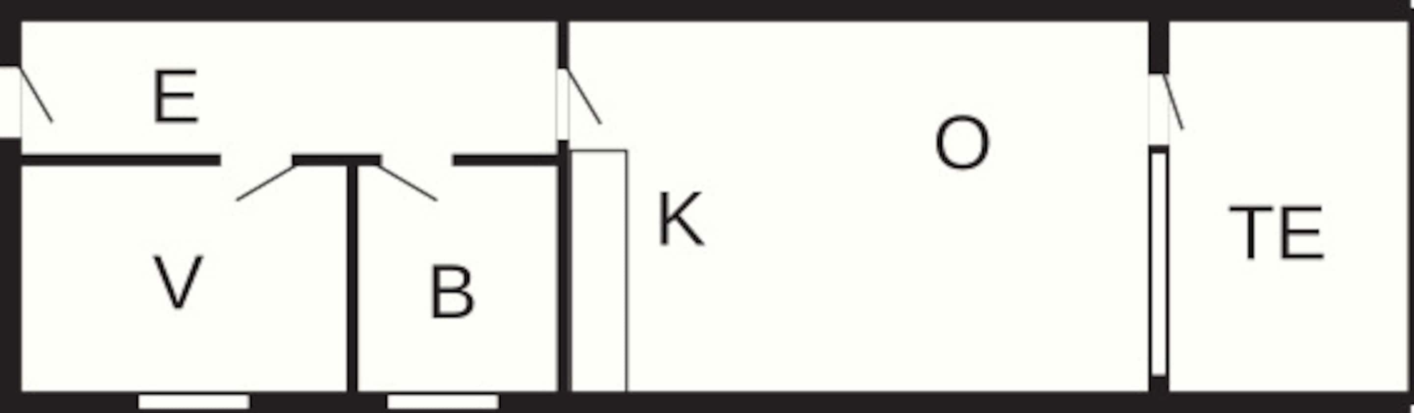 Lägenhet Deluxe - 2 sovrum | Planlösning