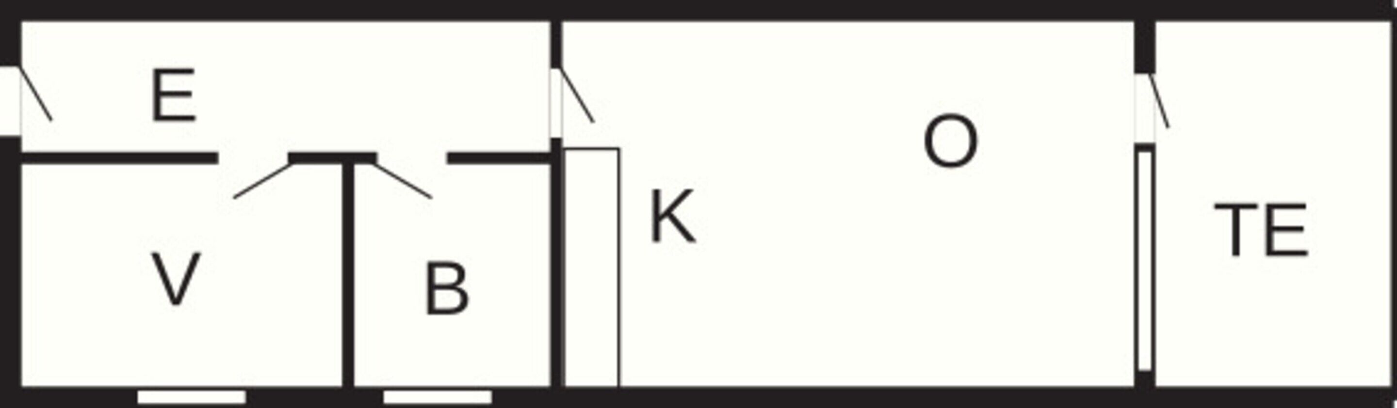 Lägenhet Classic - 2 sovrum | Planlösning