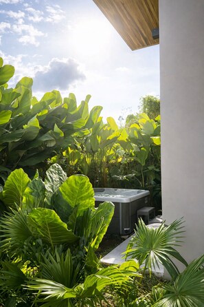 Idromassaggio all'aperto