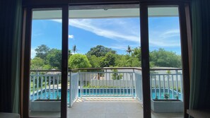 Deluxe Room, Non Smoking, Pool View | Terrace/patio - THE ULU Beach Club and Bungalows (Lembongan Island)