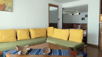 Luxury Duplex | Living room | 40-inch Smart TV with digital channels