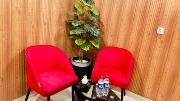 In-room safe, desk, laptop workspace, soundproofing