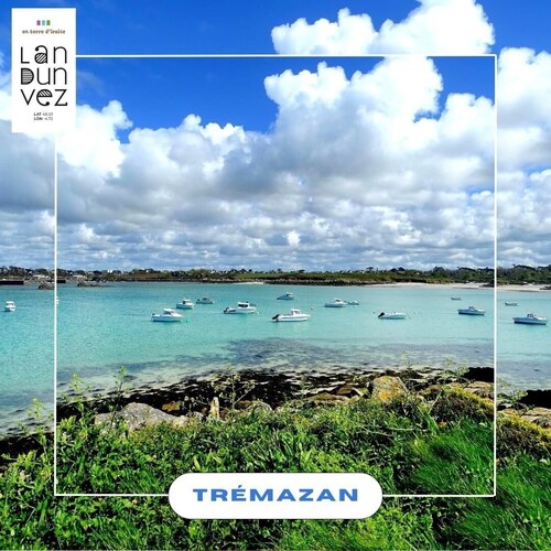 Maison récente, beaux volumes, 4 min à pied de la plage de Trémazan, 8 personnes