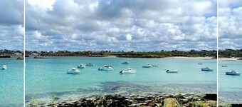 Recent house, spacious, 4 min walk from Trémazan beach, sleeps 8