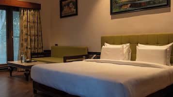 Deluxe-dobbeltværelse - terrasse - udsigt over resort | Skrivebord, gratis Wi-Fi