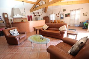 Fireplace, DVD player - Holiday Home with Private Pool, Vagnas (Vagnas)