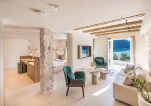 Room (Santa) | Living area | TV - Hotel & Restaurant Santa Boka (Perast)