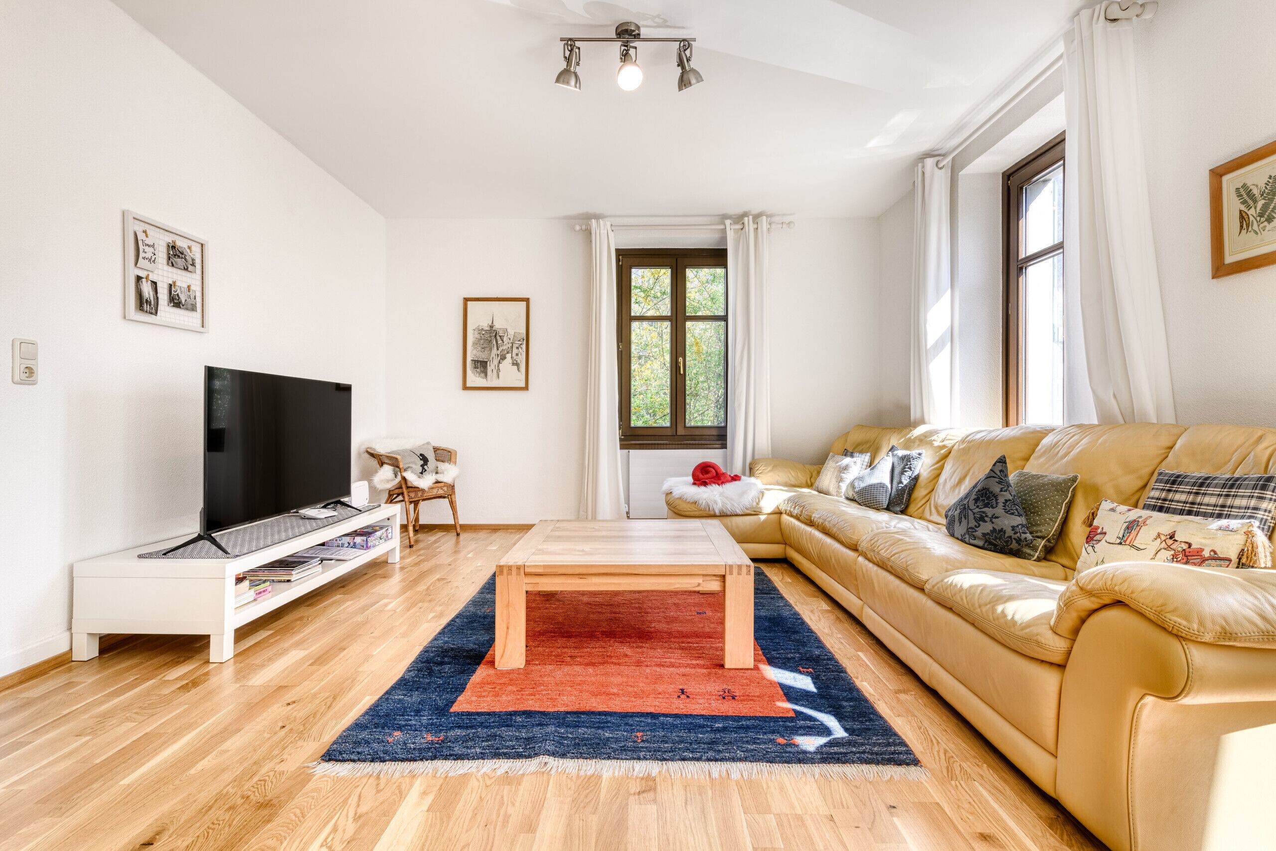 Wohnzimmer in der Familienferienwohnung Bergwelten in Bludenz.