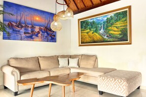 Living area - Villa Sukhaloka by AGATA - Private Pool (Canggu)