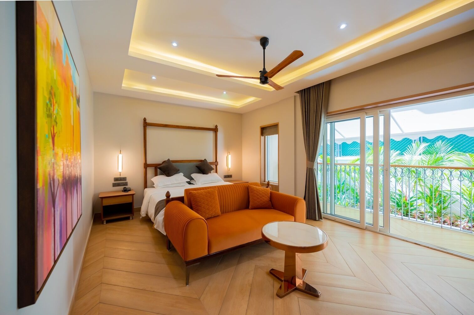 Suite, Balcony | Premium bedding, minibar, in-room safe, blackout drapes