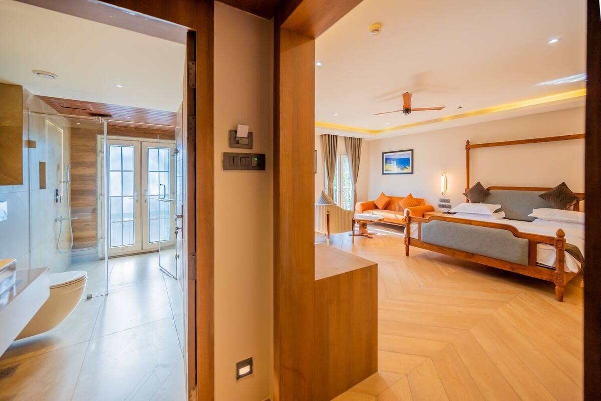 Ropa de cama de alta calidad y minibar