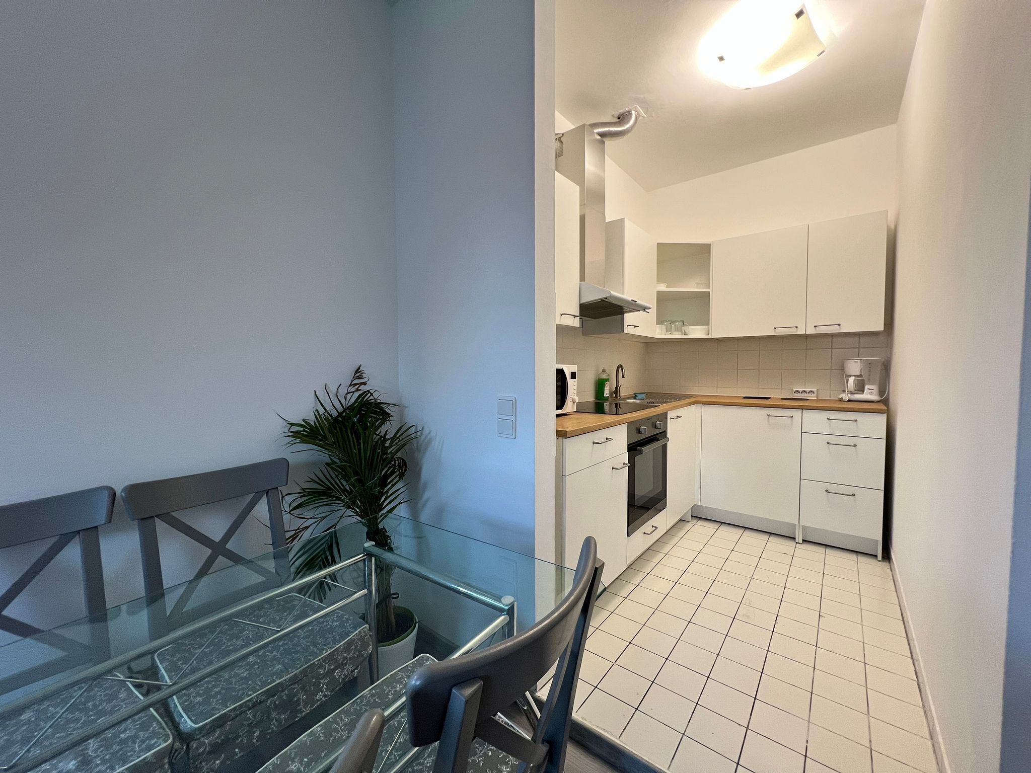 Basic-Apartment | Eigene Küche | Mini-Kühlschrank, Mikrowelle, Ofen, Herdplatte
