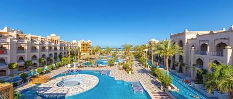 Outdoor pool, open 10:00 AM to 5:00 PM, pool umbrellas, sun loungers