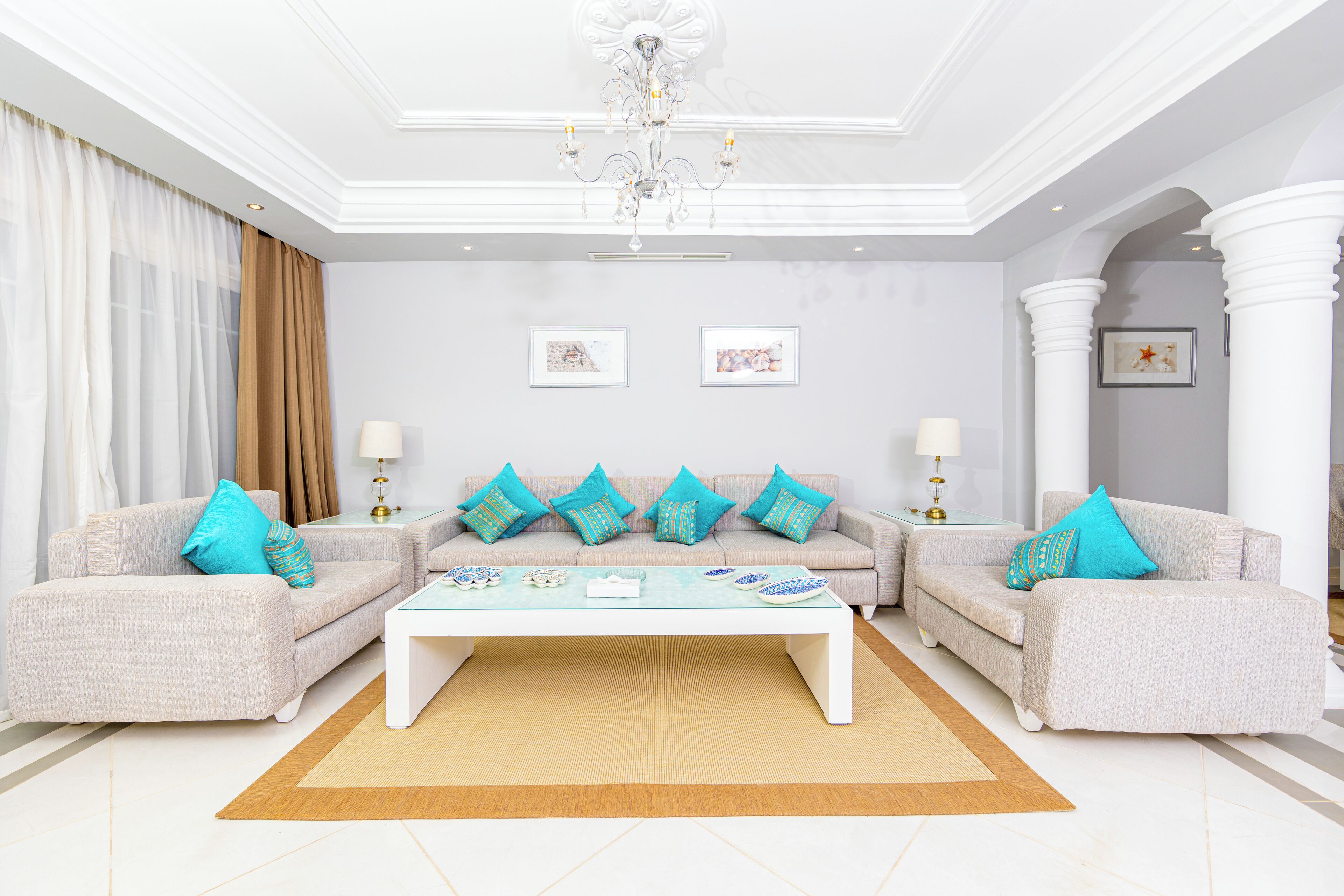 Royal Villa Sea View with Private Pool | Living area