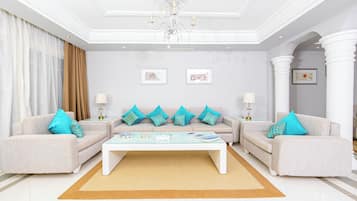 Royal Villa Sea View with Private Pool | Living area