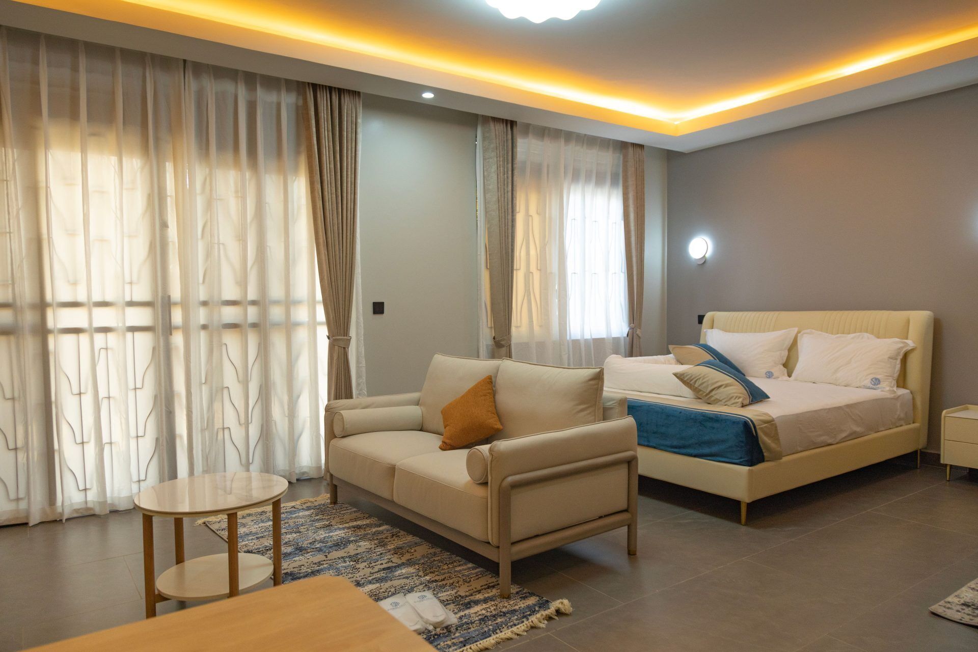 Suite Eksekutif, balkon, pemandangan kota | Seprai katun Mesir, seprai premium, meja kerja, dan kedap suara