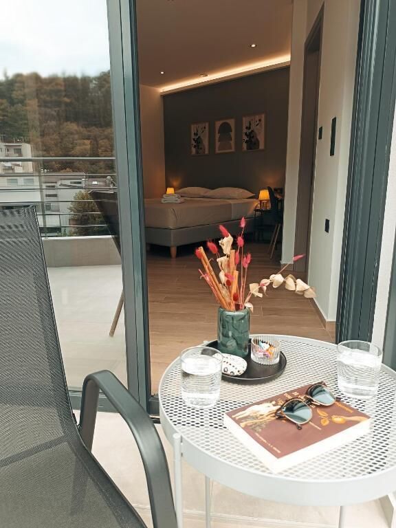 Studio, 1 Queen Bed, Balcony, City View | Terrace/patio