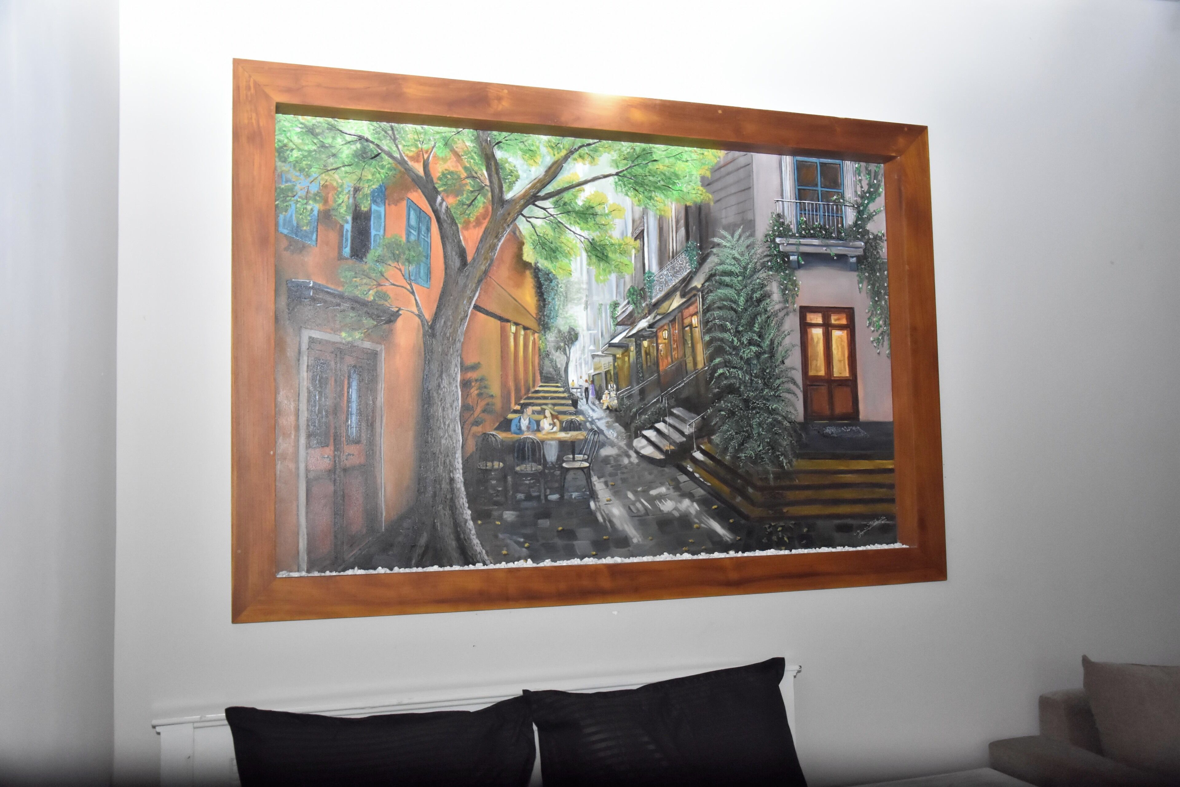 Villa Deluxe, patio, vista al lago | Escritorio y espacio para trabajar con laptop 